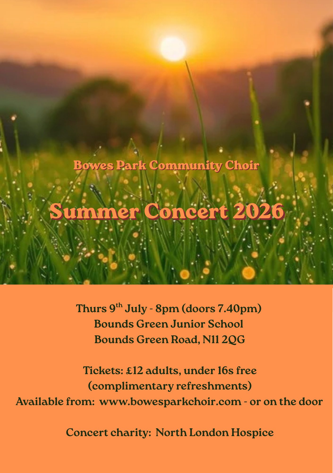 Bowes Park Community Choir Concert