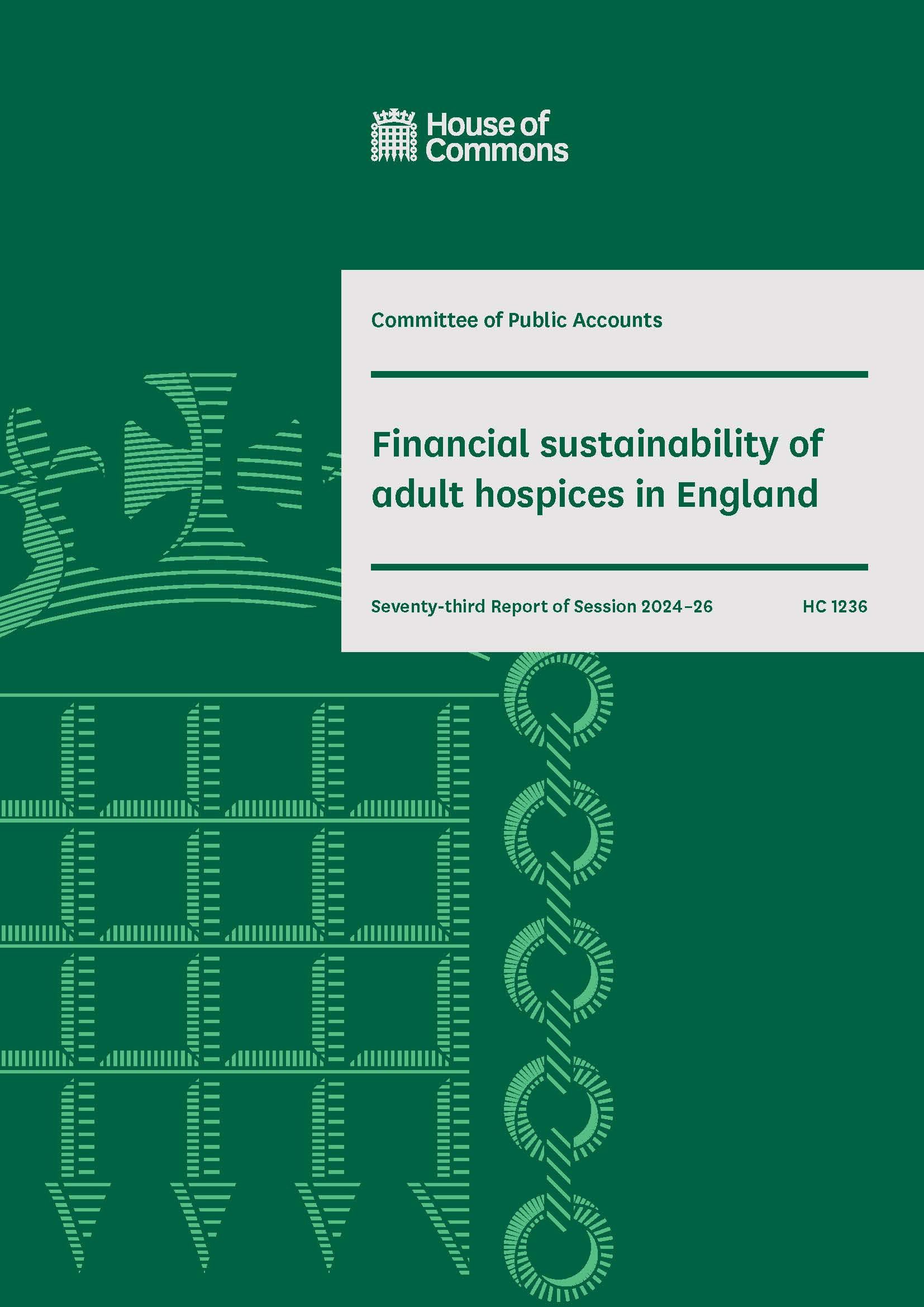 Our statement in response to the House of Commons Committee of Public Accounts ‘Financial sustainability of adult hospices in England report’