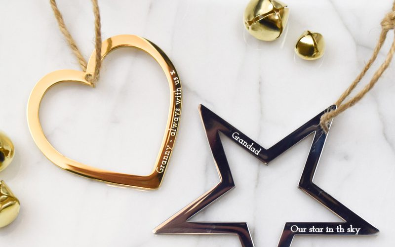 In memory decorations and gifts