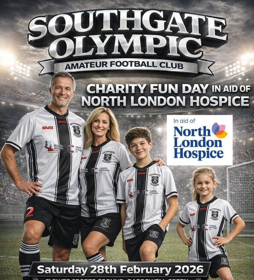 Southgate Olympic Football Club to host a Charity Fun Day in aid of North London Hospice