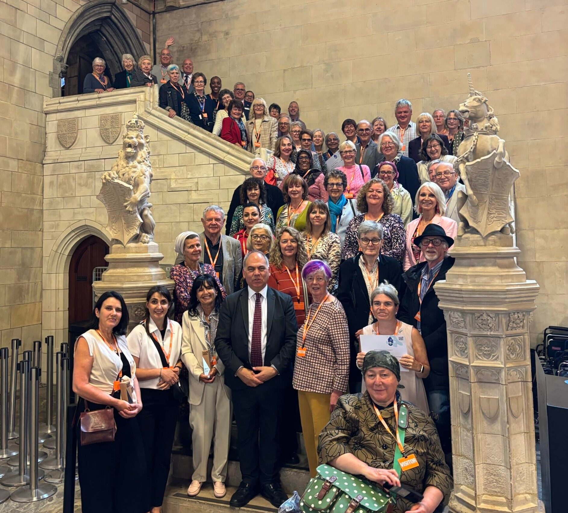 Volunteers gather at Westminster